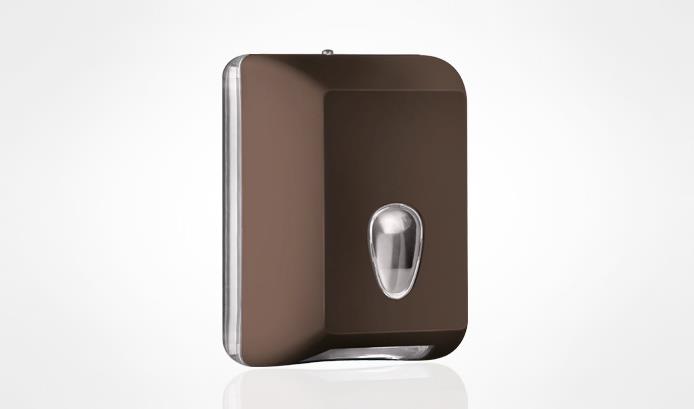 Dispenser carta igienica interfogliata abs Colored Edition - Marrone Soft Touch