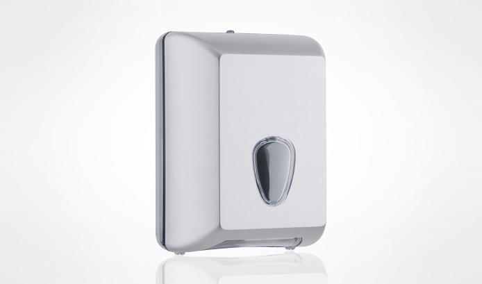 Dispenser carta igienica interfogliata Luxury - Bianco o Grigio Satin