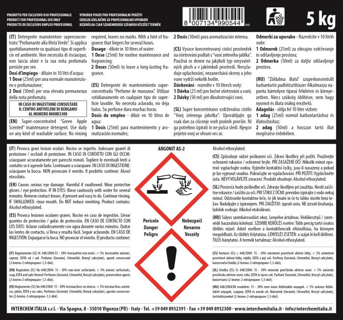 Detergente manutentore mela verde AS-2
