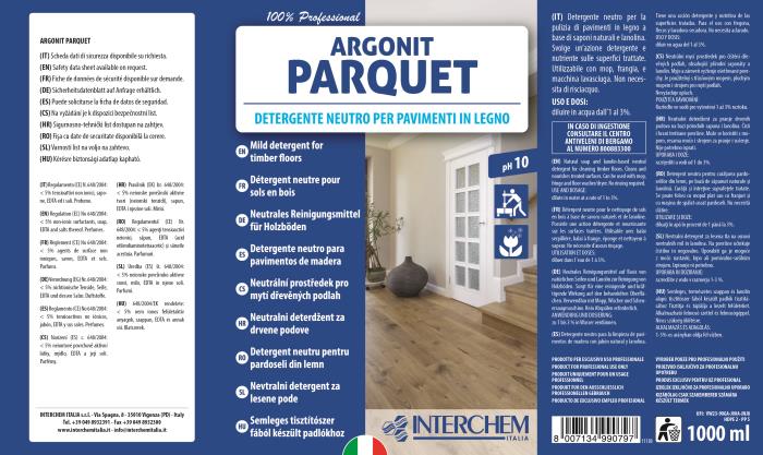 Detergente neutro per legno Argonit Parquet LT 1