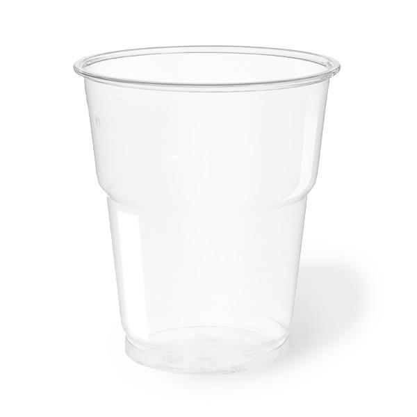 Bicchiere di plastica 250 cc trasparente PET pz 50