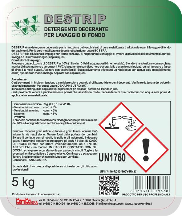 Detergente decerante Destrip Lt 5