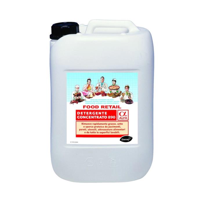 Detergente concentrato 890 Food Retail Alfa | 10 Kg