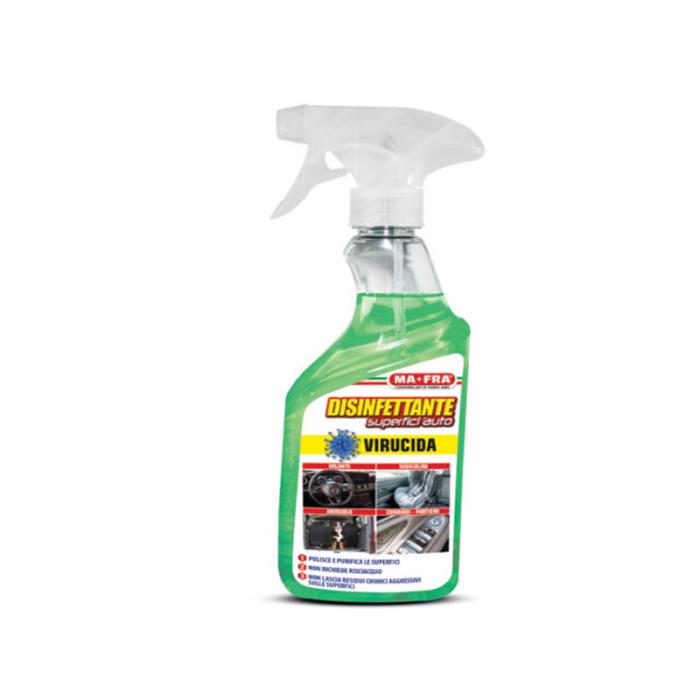 Spray disinfettante virucida per superfici auto 500 ml