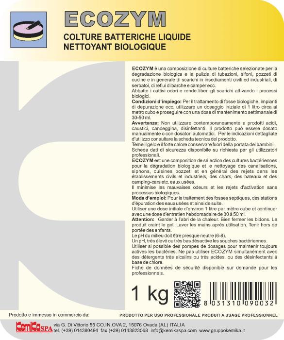 Ecozym Deodorante Biologico LT 1