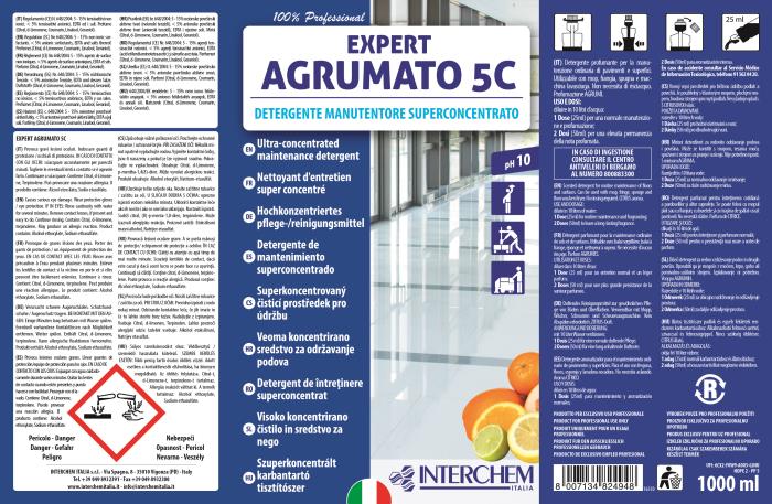 Detergente pavimenti concentrato Expert Agrumato 5C