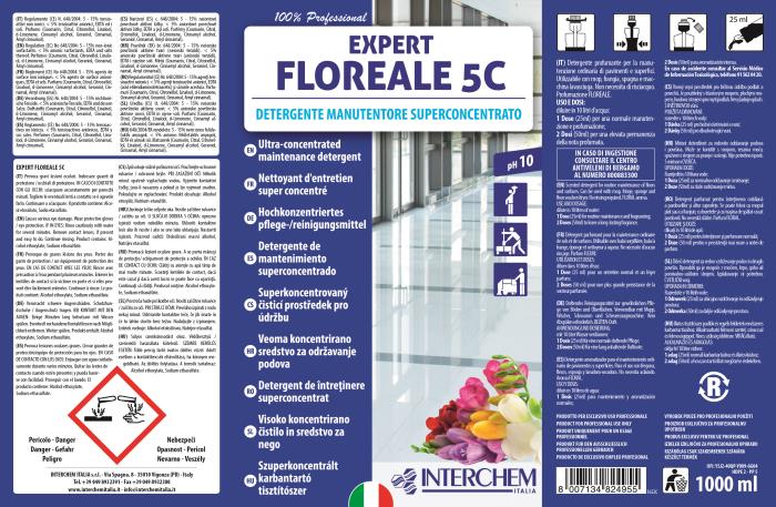 Detergente pavimenti concentrato Expert Floreale 5C LT 1