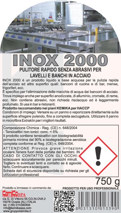 Pulitore rapido Inox 2000 ml 750