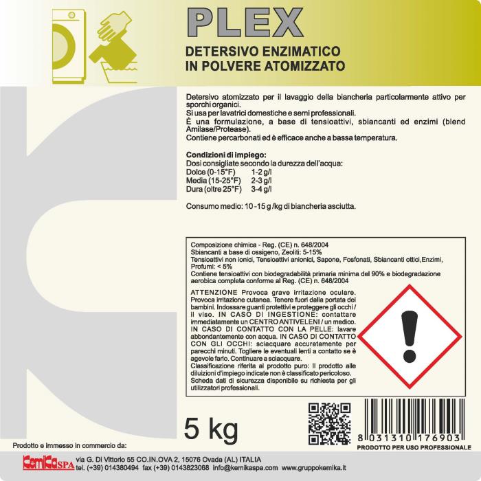 Detersivo in polvere Plex KG 10