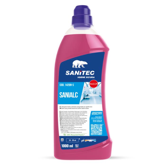 Detergente alcolico per superfici dure Sanialc LT 1