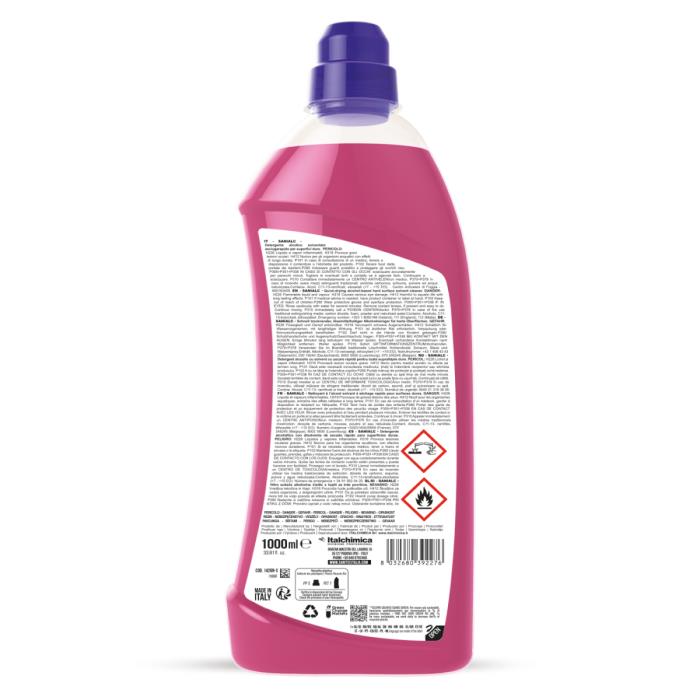 Detergente alcolico per superfici dure Sanialc LT 1