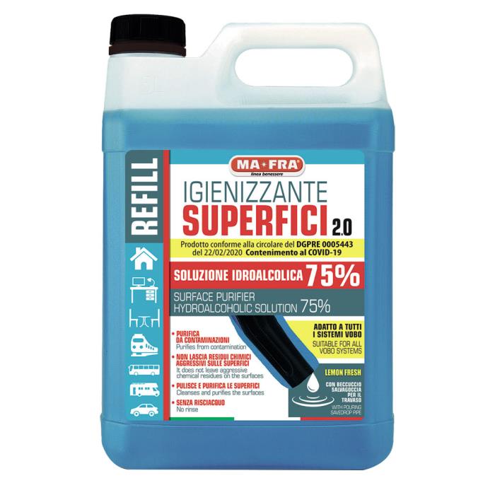 Soluzione idroalcolica Igienizzante Superfici 2.0