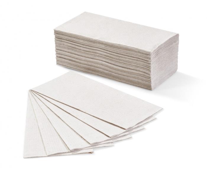 Asciugamani carta intercalati a V 1 Velo riciclati bianchi conf. pz 4000