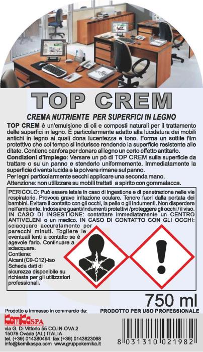 Crema lucidante Top Crem 750 ml 