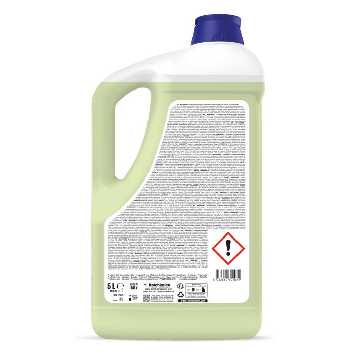 Detersivo liquido lavatrice WASHDET MUSCHIO BIANCO 5 kg