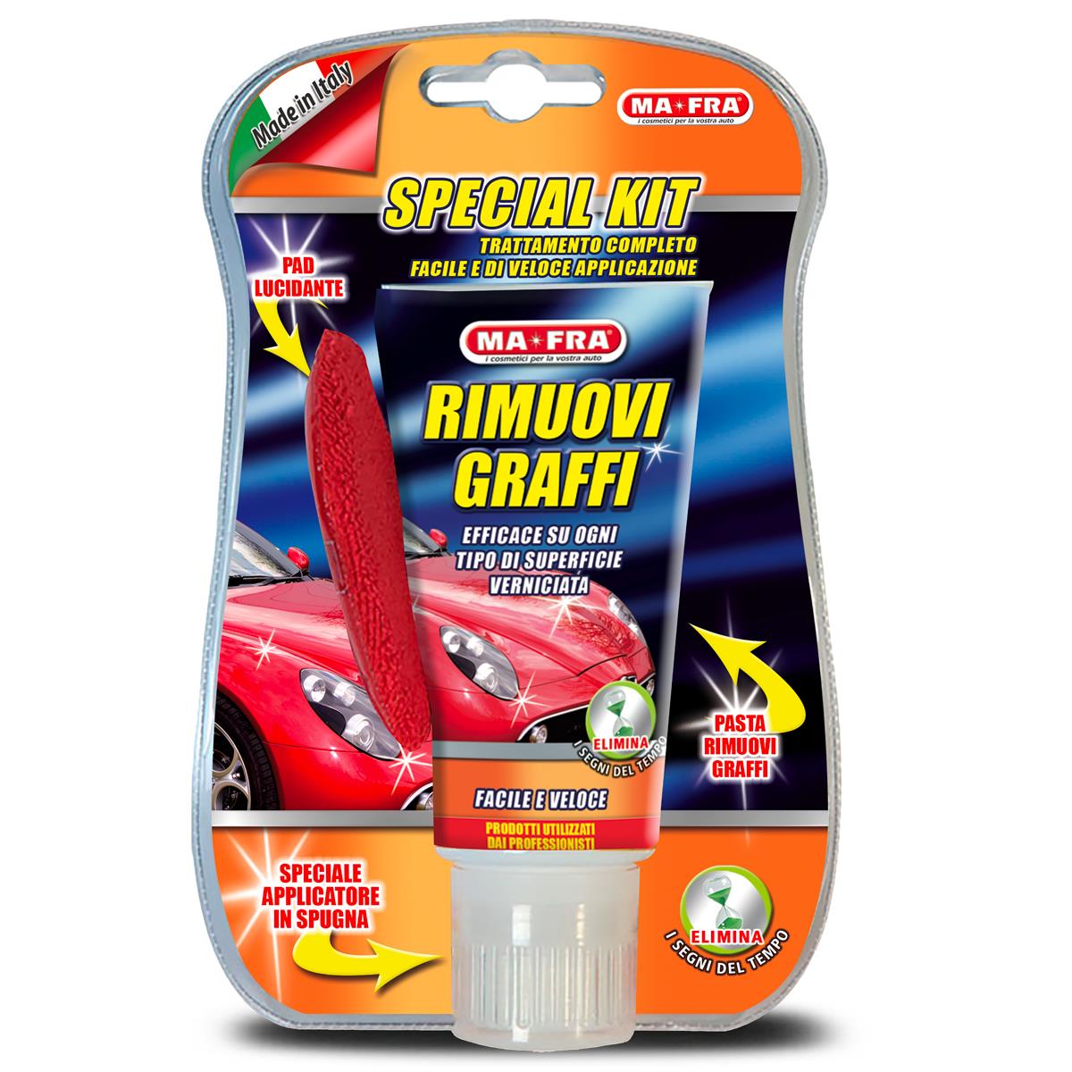 Rimuovi graffi special kit specifico per carrozzerie auto