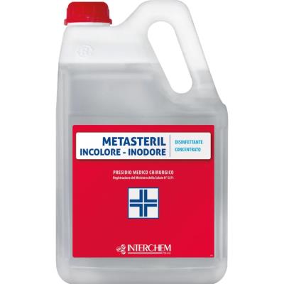 DISINFETTANTE A BASE DI SALI QUATERNARI DI AMMONIO METASTERIL INODORE LT 5